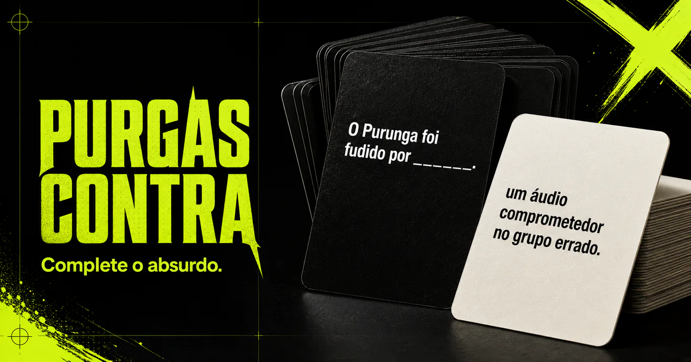Cartas pretas e brancas do PurgasContra